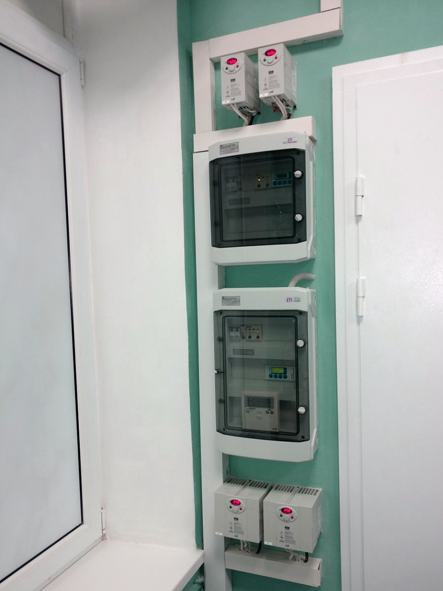 Автоматика для приточной вентиляции в поликлинике
